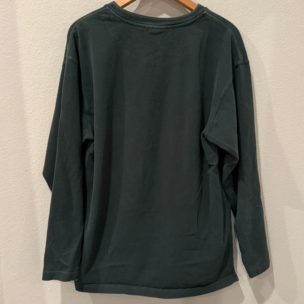 Vintage Columbia Men's Dark Green‎ 100% Cotton Long Sleeve Shirt
